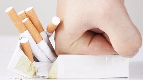 Sudden cessation of smoking, which leads to disturbances in the functioning of the body