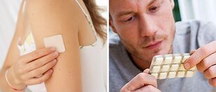 nicotine patch or chewing gum