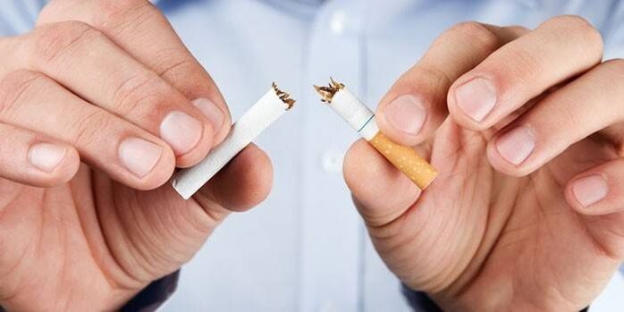 a broken cigarette and the harm of smoking